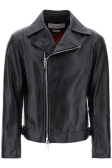  Alexander Mcqueen nappa biker jacket