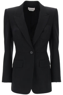  Alexander Mcqueen fitted jacket with bustier details