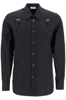  Alexander Mcqueen poplin harness shirt for men