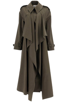  Alexander Mcqueen double-breasted trench coat with draped