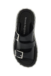 Alexander Mcqueen leather punk slides for ed