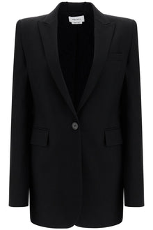  Alexander Mcqueen "gabardine jacket with chain