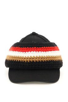  Burberry baseball cap with knit headband