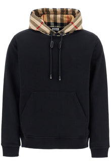  Burberry samuel sweatshirt with check hood