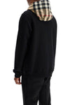 Burberry samuel sweatshirt with check hood