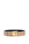 Burberry reversible tb check belt