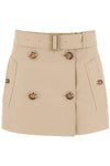 Burberry gabardine mini trench skirt