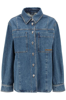  Burberry 'bensen' denim overshirt