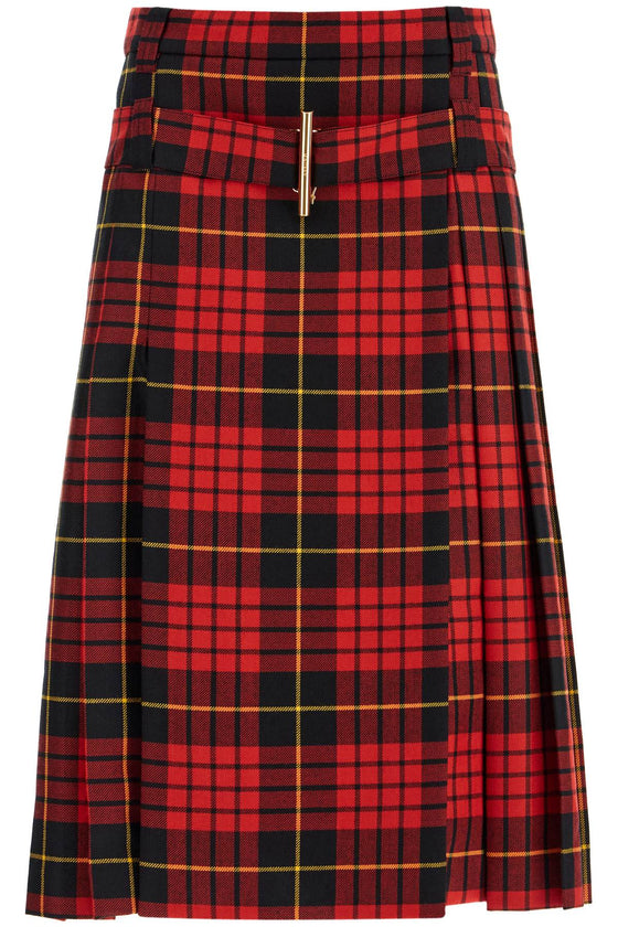 Alexander Mcqueen plaid pleated skirt with