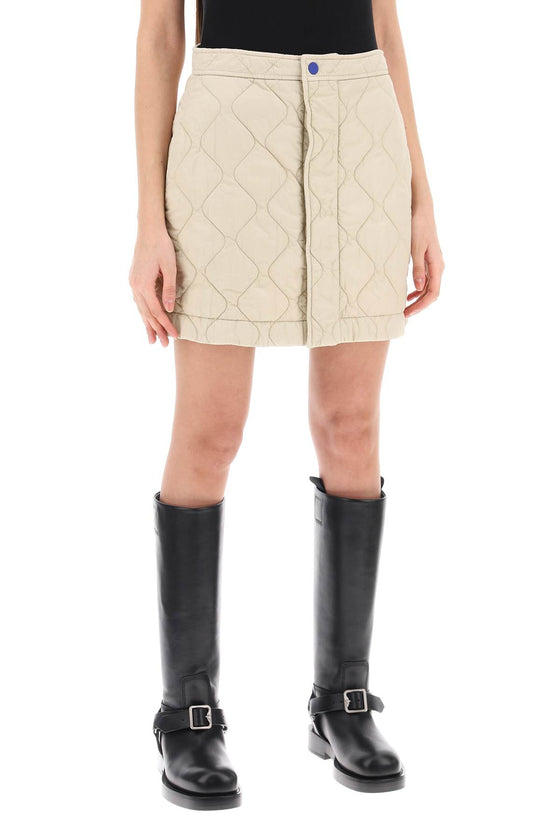 Burberry quilted mini skirt