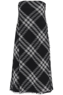  Burberry midi dress with check pattern