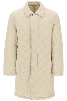  Burberry quilted nylon midi car coat with