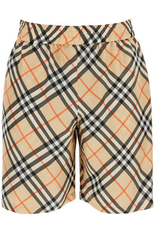  Burberry check silk shorts