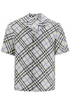 Burberry ered silk short-sleeved shirt