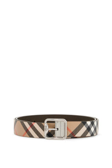  Burberry reversible b buckle check belt