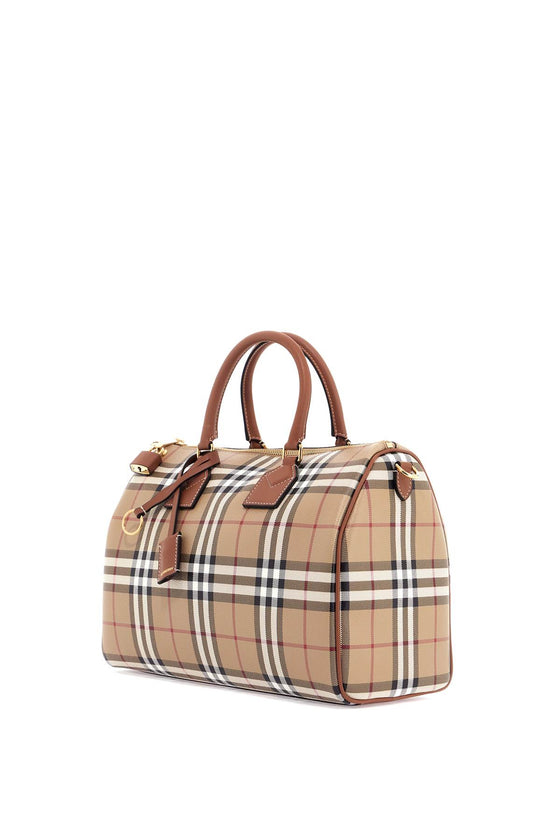 Burberry 'check media bowling bag'