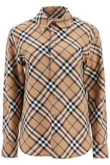  Burberry ered wool blend shirt