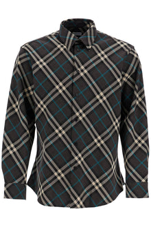  Burberry wool blend shirt with check pattern