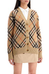 Burberry oversized tartan cardigan