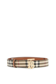  Burberry ered belt in coated canvas with tb logo