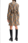 Burberry ered wool blend chemisier dress