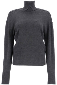  Burberry high-neck wool pullover sweater