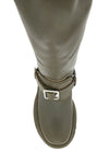 Burberry equestrian-style leather riding boots