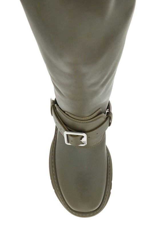 Burberry equestrian-style leather riding boots