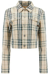 Burberry cropped checkered jacket for