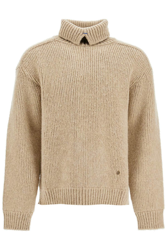 Burberry high-neck wool and cashmere pullover sweater