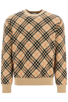  Burberry cashmere check pullover swe