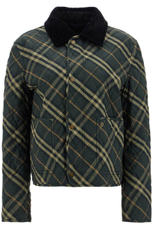  Burberry country check quilted cropped jacket