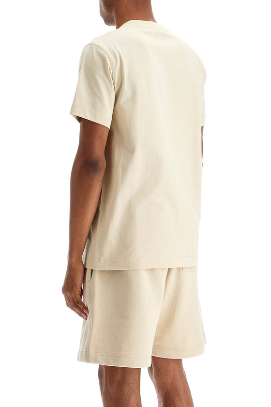 Burberry ered slim t-shirt with label and check