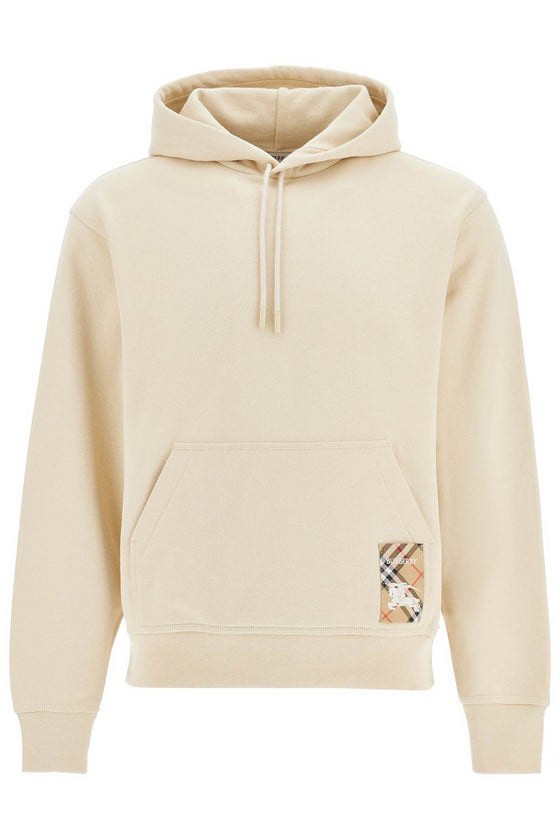 Burberry ered  checkered label sweatshirt