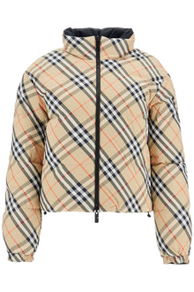  Burberry short reversible down jacket