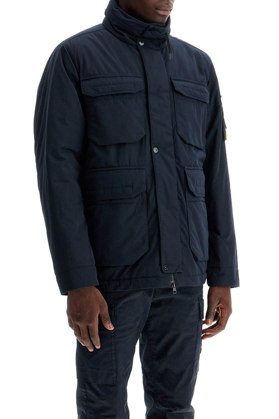 Stone Island multi-pocket micro twill jacket