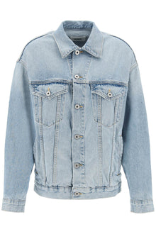  Interior oversized denim jacket