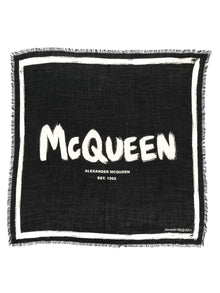  Alexander McQueen Scarfs Black