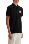 Moncler pixel effect logo polo shirt