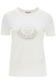  Moncler 'logo rhinestone t-shirt