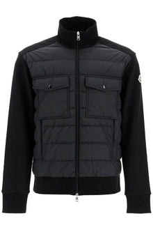  Moncler hybrid zip-up sweatshirt