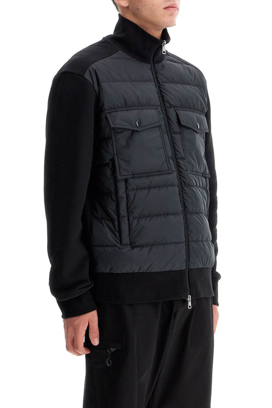 Moncler hybrid zip-up sweatshirt