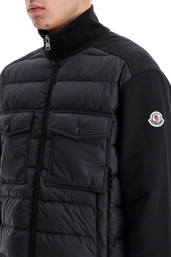 Moncler hybrid zip-up sweatshirt