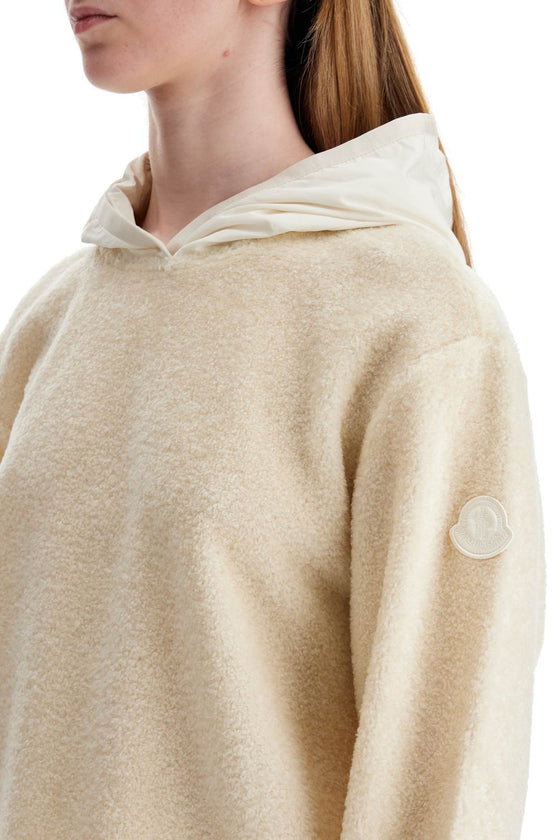 Moncler teddy effect sweatshirt