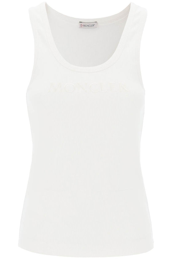 Moncler sleeveless ribbed jersey top