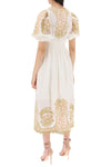 Zimmermann "waverly embroidered linen dress"