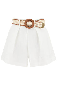  Zimmermann halliday linen tuck shorts