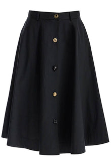  Moschino 'poplin skirt with buttons'