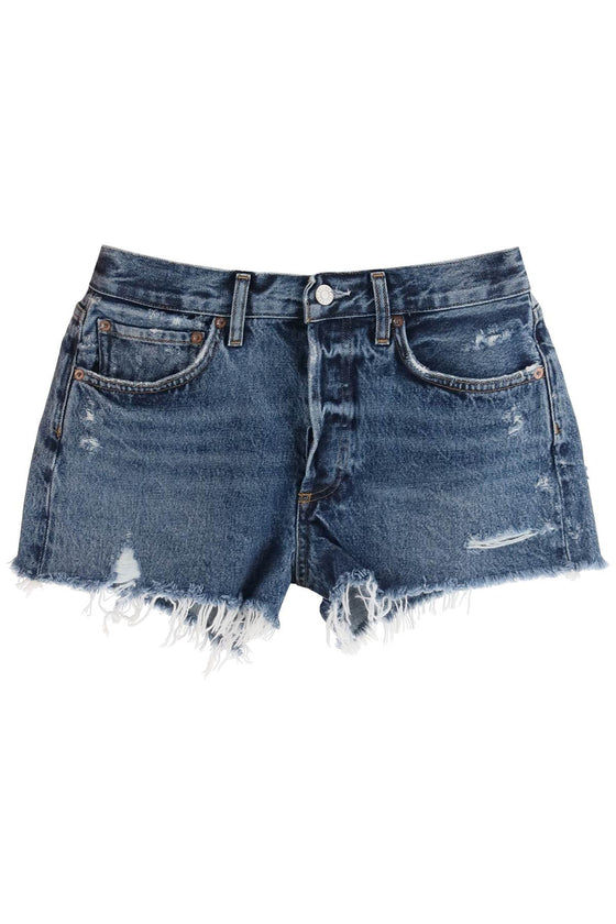 Agolde denim parker shorts for men