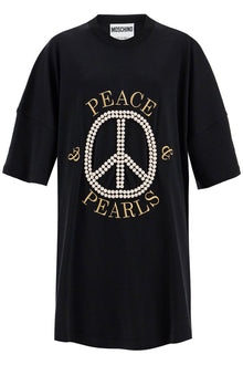  Moschino "peace & pearls t-shirt